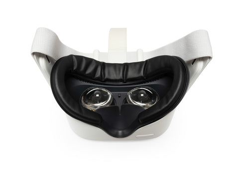 Fitness Facial Interface and Foam Set for Meta / Oculus Quest 2 (Dark Grey & Black)